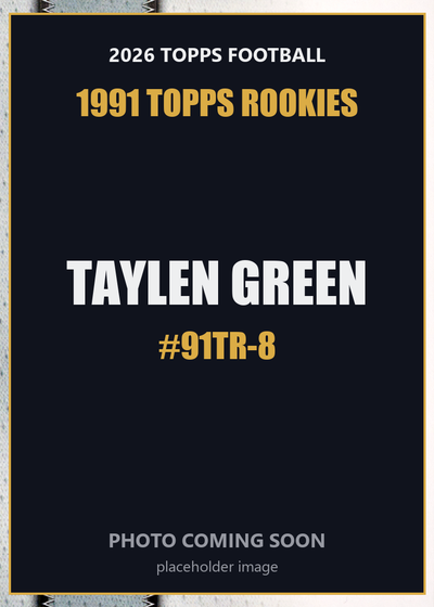 2026 Topps Football Taylen Green 1991 Topps Rookies #91TR-8