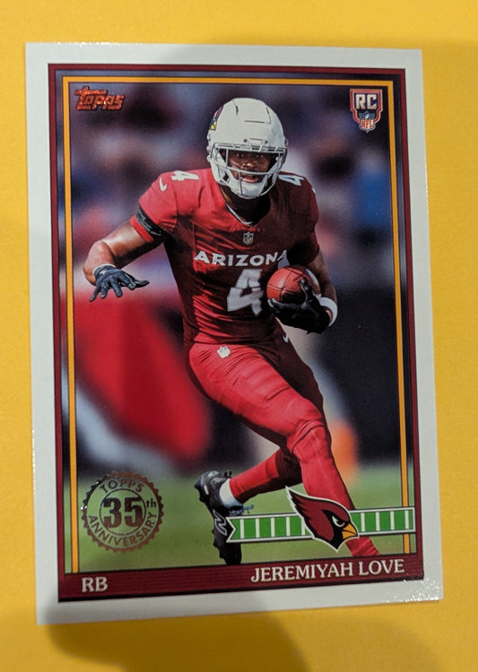 2026 Topps Football Jeremiyah Love 1991 Topps Rookies #91TR-9