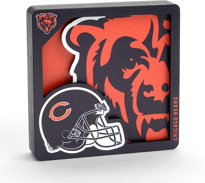 YouTheFan NFL 3D Logo Series Football Magnets - All Teams - GREAT GIFT