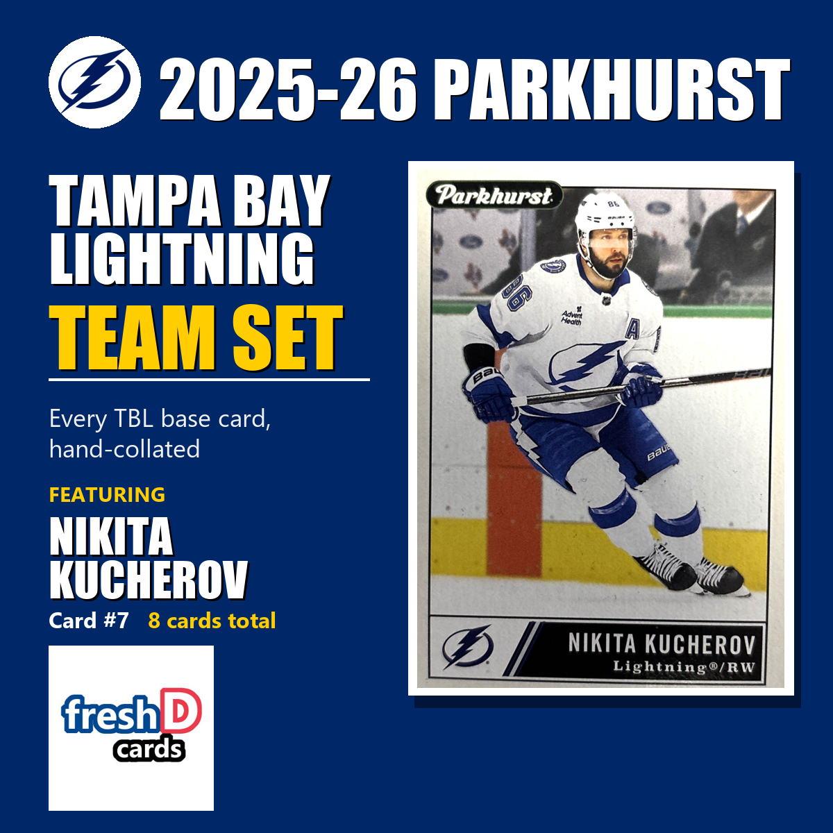 Tampa Bay Lightning 2025-26 Parkhurst team set
