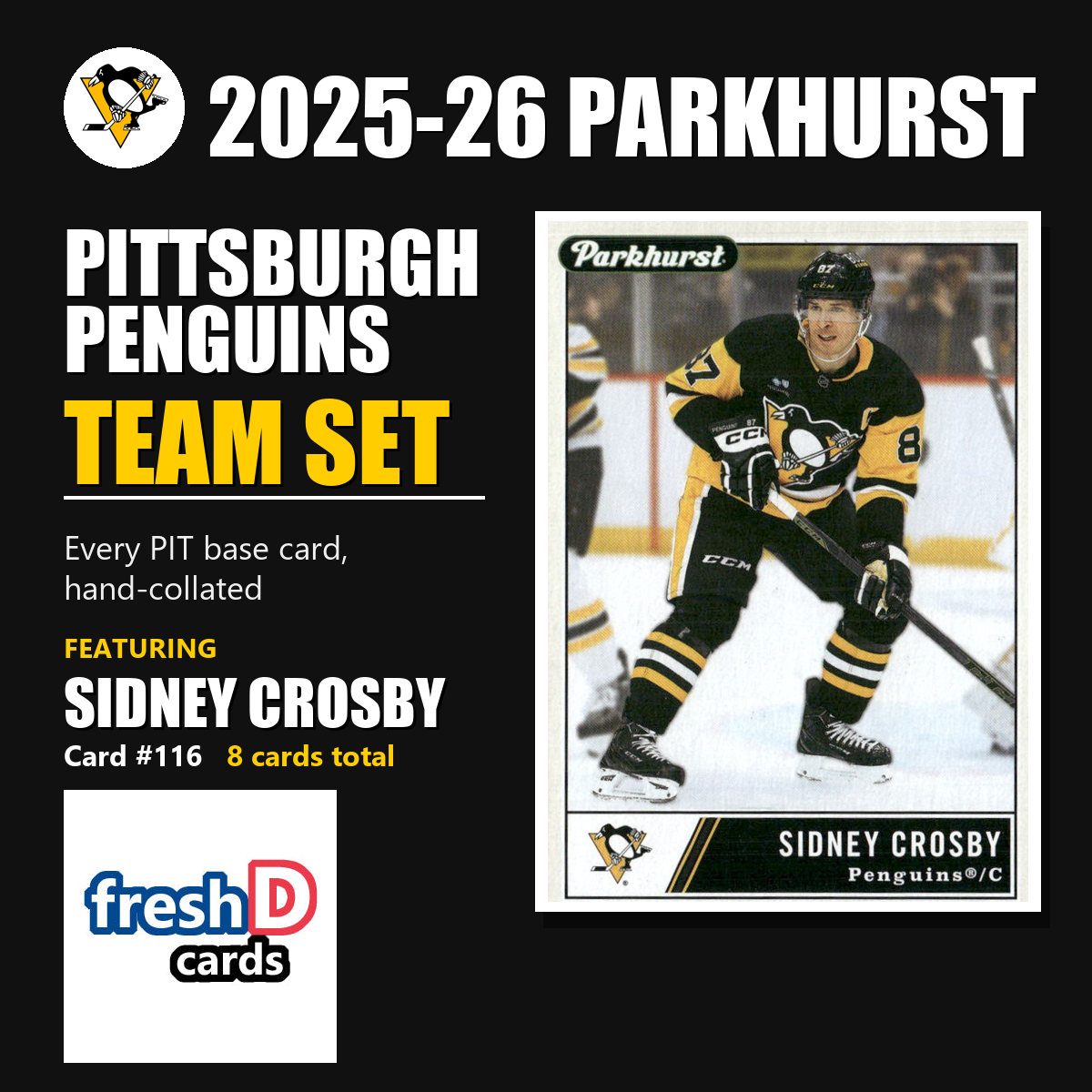Pittsburgh Penguins 2025-26 Parkhurst team set