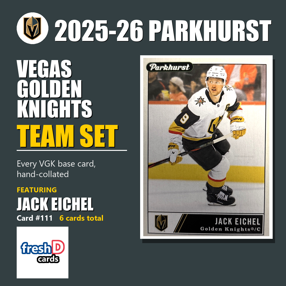 Vegas Golden Knights 2025-26 Parkhurst team set