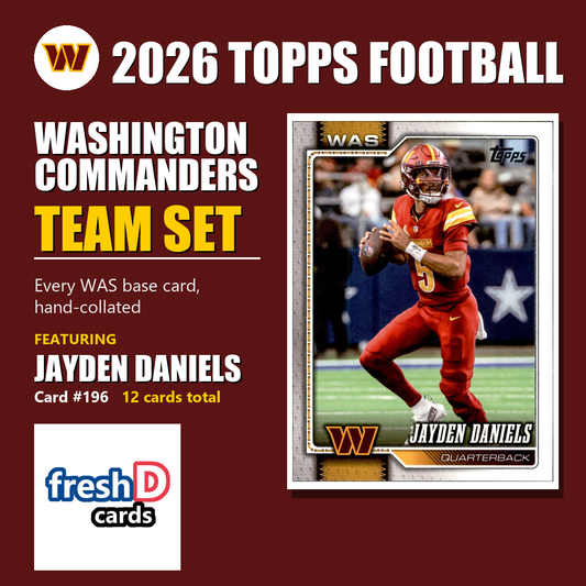 Washington Commanders 2026 Topps Football team set
