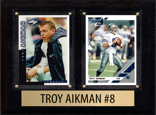 Troy Aikman 2023 2024 NFL Donruss Score 2 Card Plaque 6" x 8" Dallas Cowboys