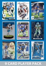 Amon-Ra St Brown 9 Card Player Pack 2023  2024 2025 Donruss Panini Score Detroit Lions