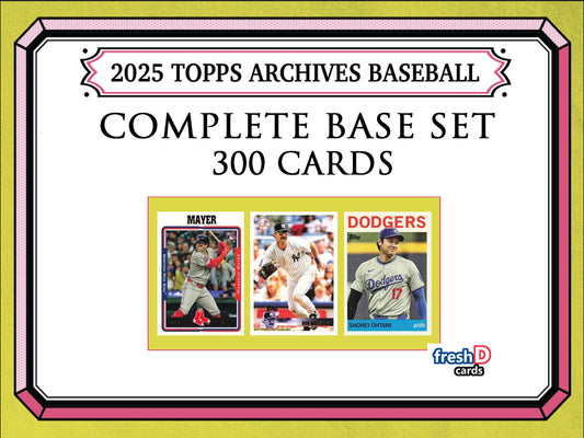 2025 Topps Archives Complete Base Set - 300 Cards - 1964 2005 1997 Ohtani Skenes Judge Kurtz