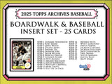 2025 Topps Archives Insert Complete Set Boardwalk & Baseball Harper Skenes Wood Sasaki