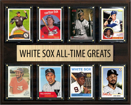 Chicago White Sox All Time Greats Legends Plaque 8 Cards Frank Thomas Carlton Fisk