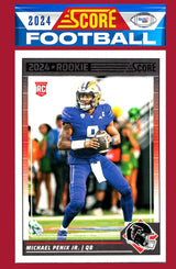 2024 SCORE NFL Atlanta Falcons Team Set 323 Michael Penix RC + 20 Card Pack Deion Sanders