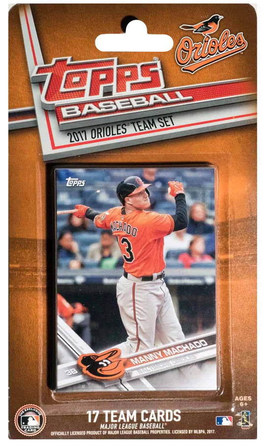 2017 Topps Baltimore Orioles Factory Sealed Team Set Manny Machado Camden Yards Adam Jones