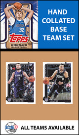 2025-26 Topps NBA Flagship Team Set Sacramento Kings Zach LaVine Sabonis