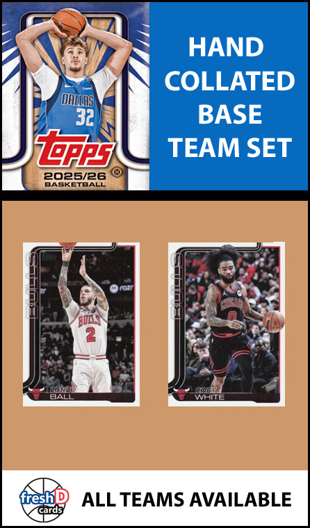 2025-26 Topps NBA Flagship Team Set Chicago Bulls Coby White