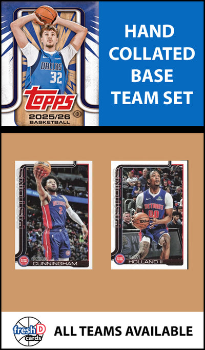 2025-26 Topps NBA Flagship Team Set Detroit Pistons	Cade Cunningham