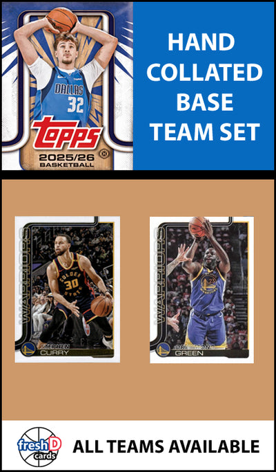 2025-26 Topps NBA Flagship Team Set Golden State Warriors Stephen Curry