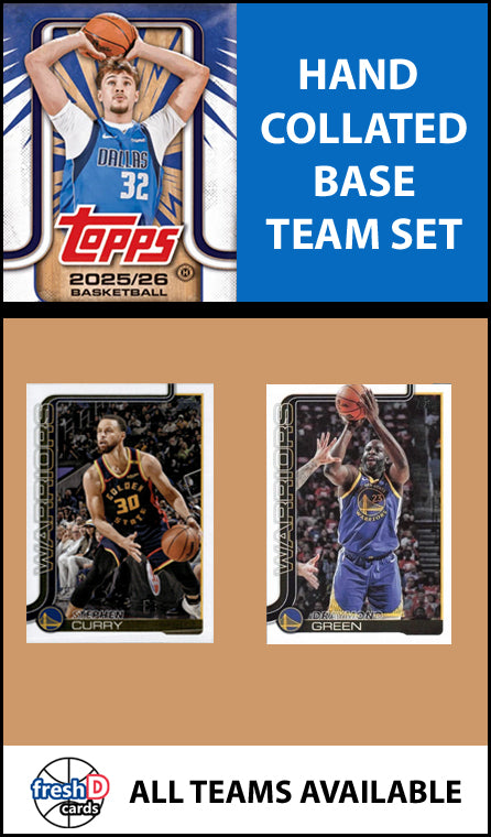2025-26 Topps NBA Flagship Team Set Golden State Warriors Stephen Curry
