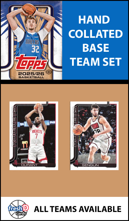 2025-26 2026 Topps Houston Rockets NBA Team Set + 2024 Panini Hoops Durant
