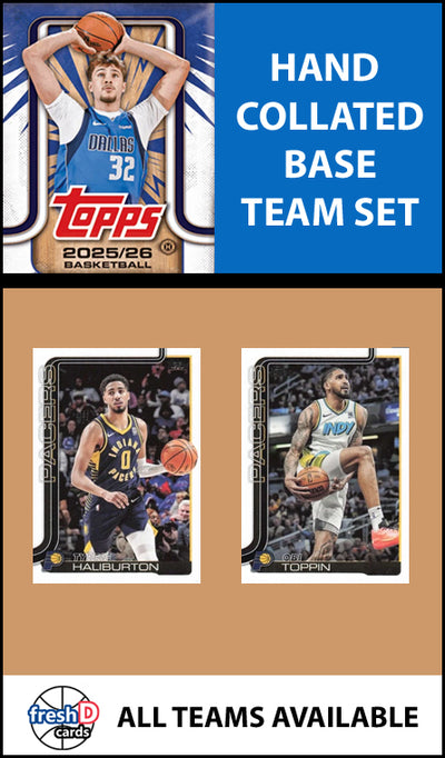 2025-26 Topps NBA Flagship Team Set Indiana Pacers Tyrese Haliburton