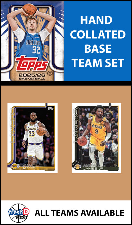 2025-26 Topps NBA Flagship Team Set LA Lakers LeBron James