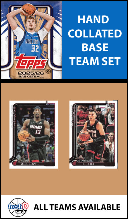 2025-26 Topps NBA Flagship Team Set Miami Heat Tyler Herro Dwayne Wade Bam