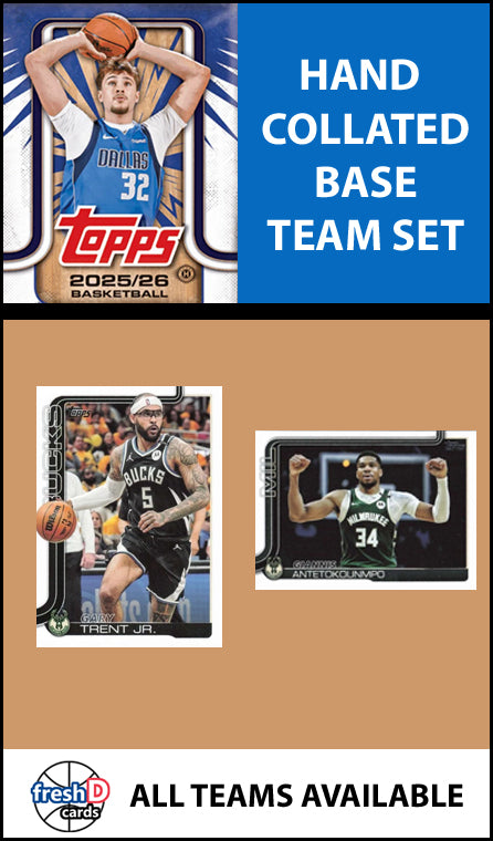 2025-26 Topps NBA Flagship Team Set Milwaukee Bucks Giannis Antetokounmpo