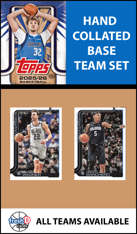 2025-26 Topps NBA Flagship Team Set Orlando Magic Paolo Banchero Wagner