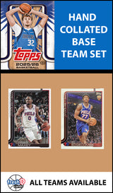 2025-26 Topps NBA Flagship Team Set Philadelphia 76ers Sixers Maxey Edgecombe Iverson