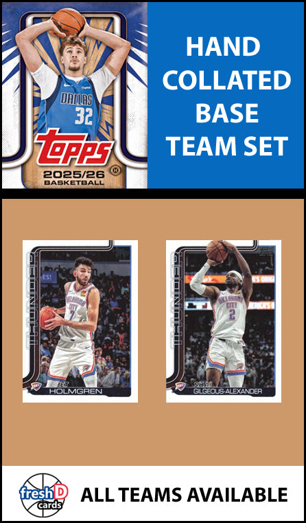 2025-26 Topps NBA Flagship Team Set Oklahoma City Thunder SGA Holmgren