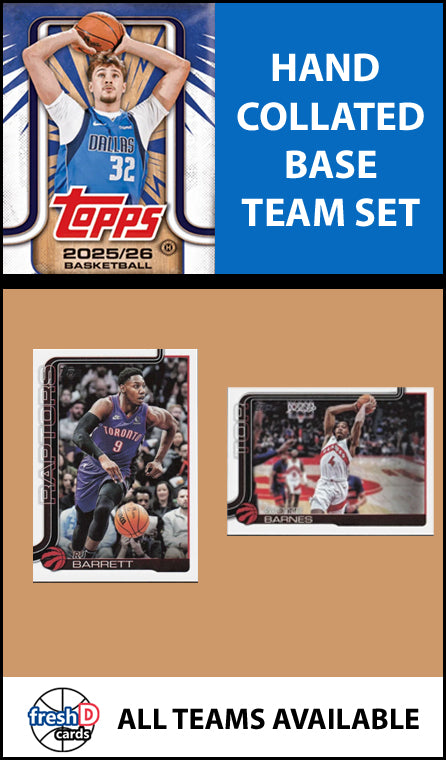 2025-26 Topps NBA Flagship Team Set Toronto Raptors