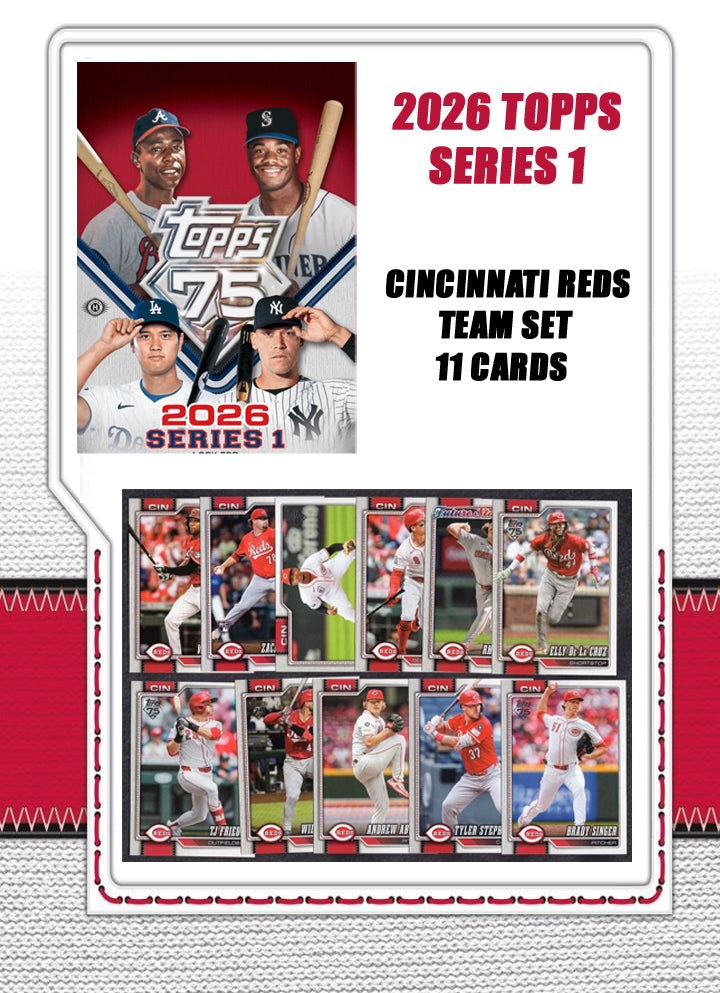 2026 Topps Series 1 Baseball Card Team Set Cincinnati Reds Elly De La Cruz