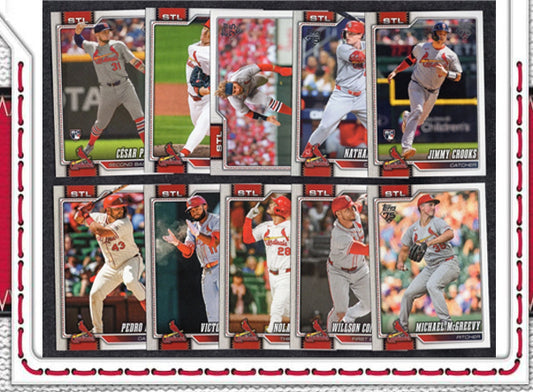 2026 Topps Series 1 Baseball Card Team Set St. Louis Cardinals