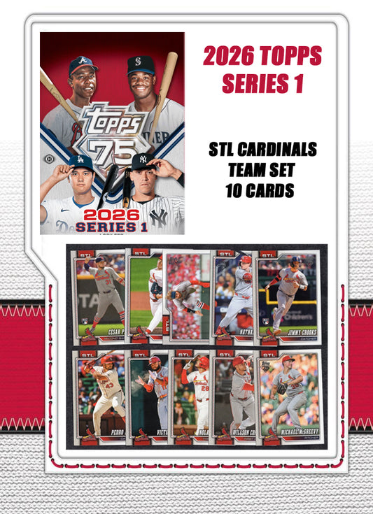 2026 Topps Series 1 Baseball Card Team Set St. Louis Cardinals