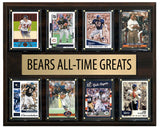 Chicago Bears All Time Greats Legends Plaque 8 Cards Walter Payton Gale Sayers Butkus Ditka
