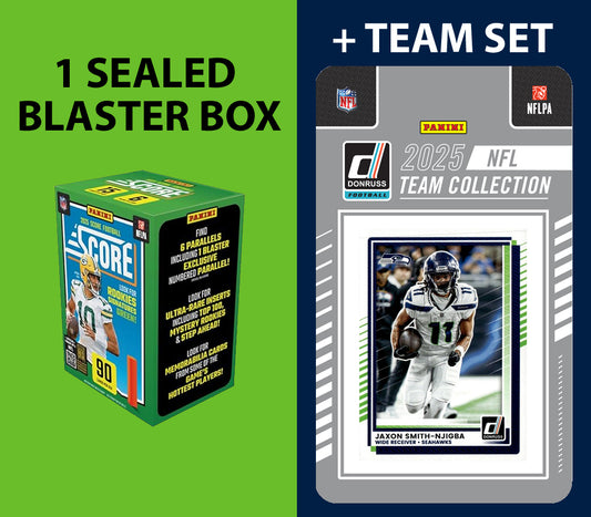 2025 SCORE Blaster Box + 2025 Donruss Team Set Seattle Seahawks - Cooper Kupp JSN