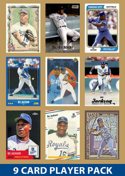 Bo Jackson Kansas City Royals 9 Card Legend Pack Topps Bowman 2025 2024