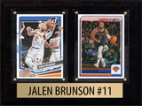 Jalen Brunson #11 New York Knicks 2023 2024 Donruss Hoops Card Plaque 6x8
