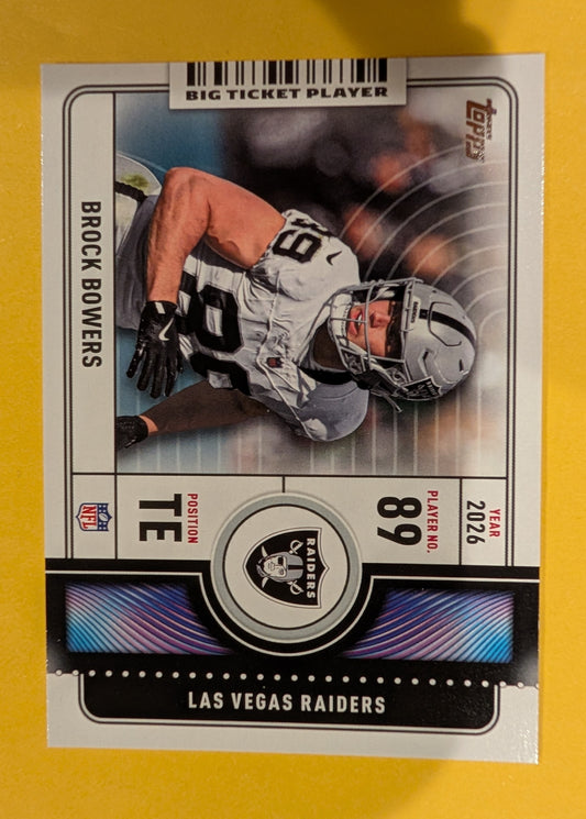 Brock Bowers BTP-10 2026 Topps Football