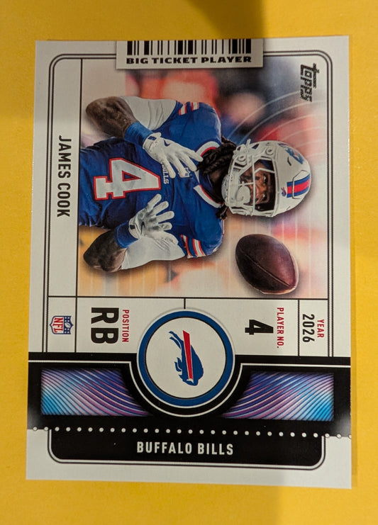 James Cook BTP-3 2026 Topps Football
