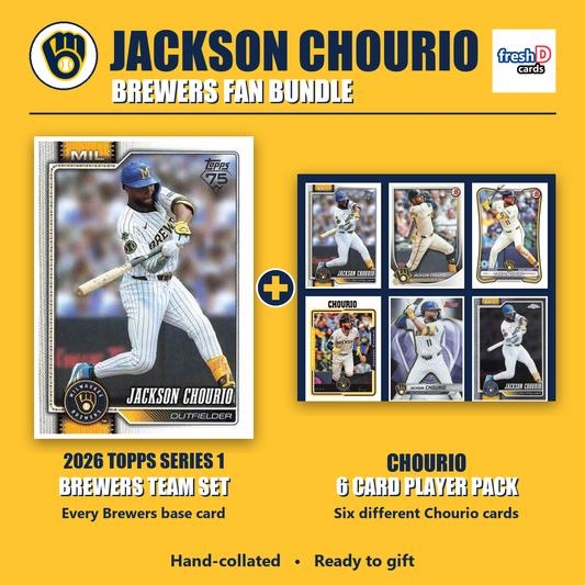 Jackson Chourio Brewers Series 1 fan bundle