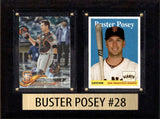 Buster Posey 2024 2025 2026 Topps Bowman 2 Baseball Card Plaque 6x8 San Francisco Giants