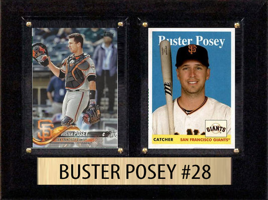 Buster Posey 2024 2025 2026 Topps Bowman 2 Baseball Card Plaque 6x8 San Francisco Giants