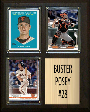 Buster Posey 3 Card Plaque Topps Bowman 2025 2026 San Francisco Giants