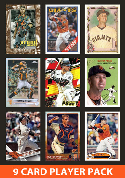Buster Posey San Francisco Giants 9 Card Legend Pack 2025 2024 2023 2022 Topps Bowman