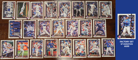 2025 Topps Series 1 + Series 2 Team Set 23 Cards w/ Matt Shaw RC 699 Chicago Cubs PCA Pete Crow-Armstrong Tucker