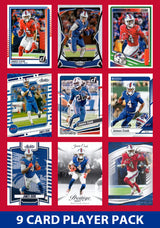 James Cook 9 Card Player Pack  2024 2025 Donruss Panini Score Buffalo Bills