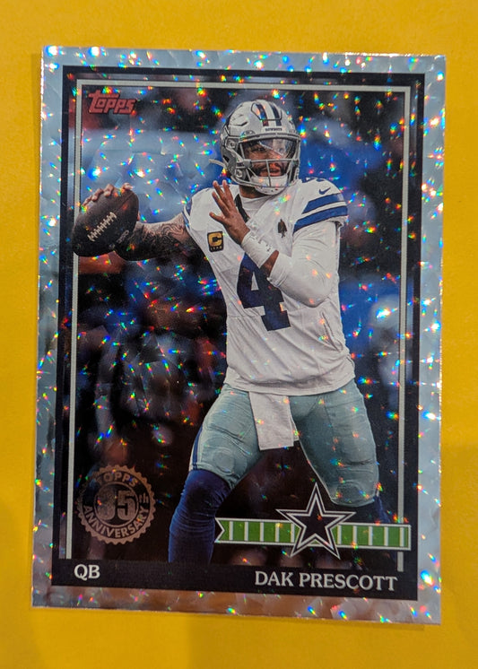2026 Topps Football Dak Prescott 1991 Topps Football #91TF-28 Mega Box Crackle Foil