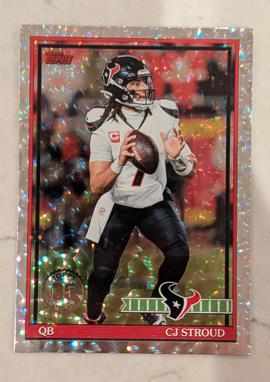 2026 Topps Football CJ Stroud 1991 Topps Football #91TF-45 Mega Box Crackle Foil
