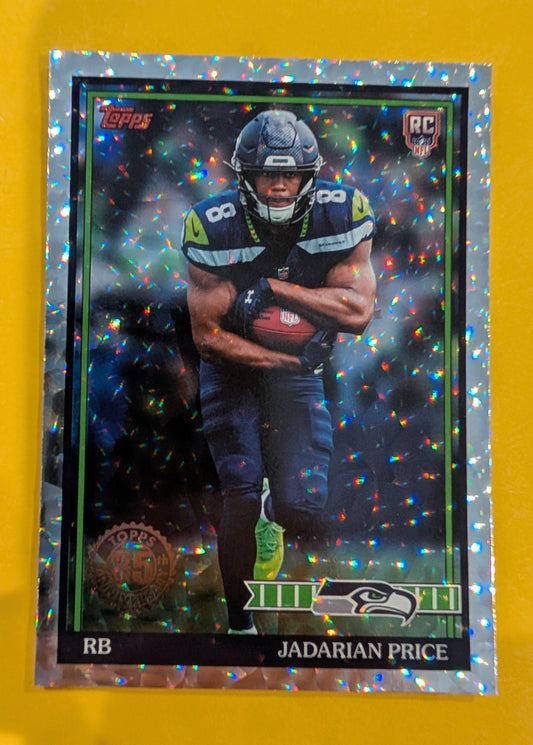 2026 Topps Football Jadarian Price 1991 Topps Rookies #91TR-10 Mega Box Crackle Foil