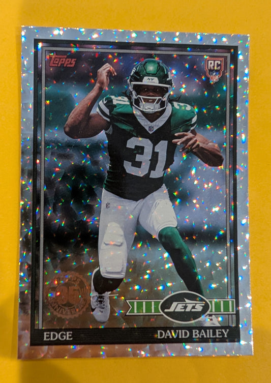 2026 Topps Football David Bailey 1991 Topps Rookies #91TR-43 Mega Box Crackle Foil