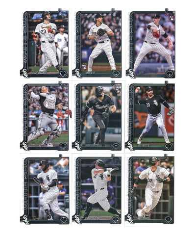 2025 Topps Series 1 Baseball Team Set 9 Cards Chicago White Sox Drew Thorpe RC
