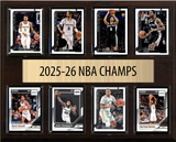 San Antonio Spurs Victor Wembanyama 2025-26 NBA Champions 8-Card Premium Fan Cave Plaque